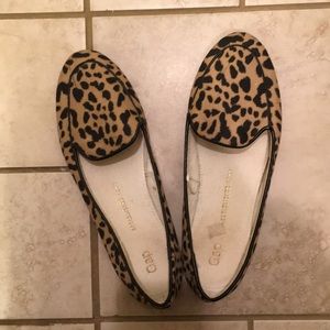 Leopard loafers